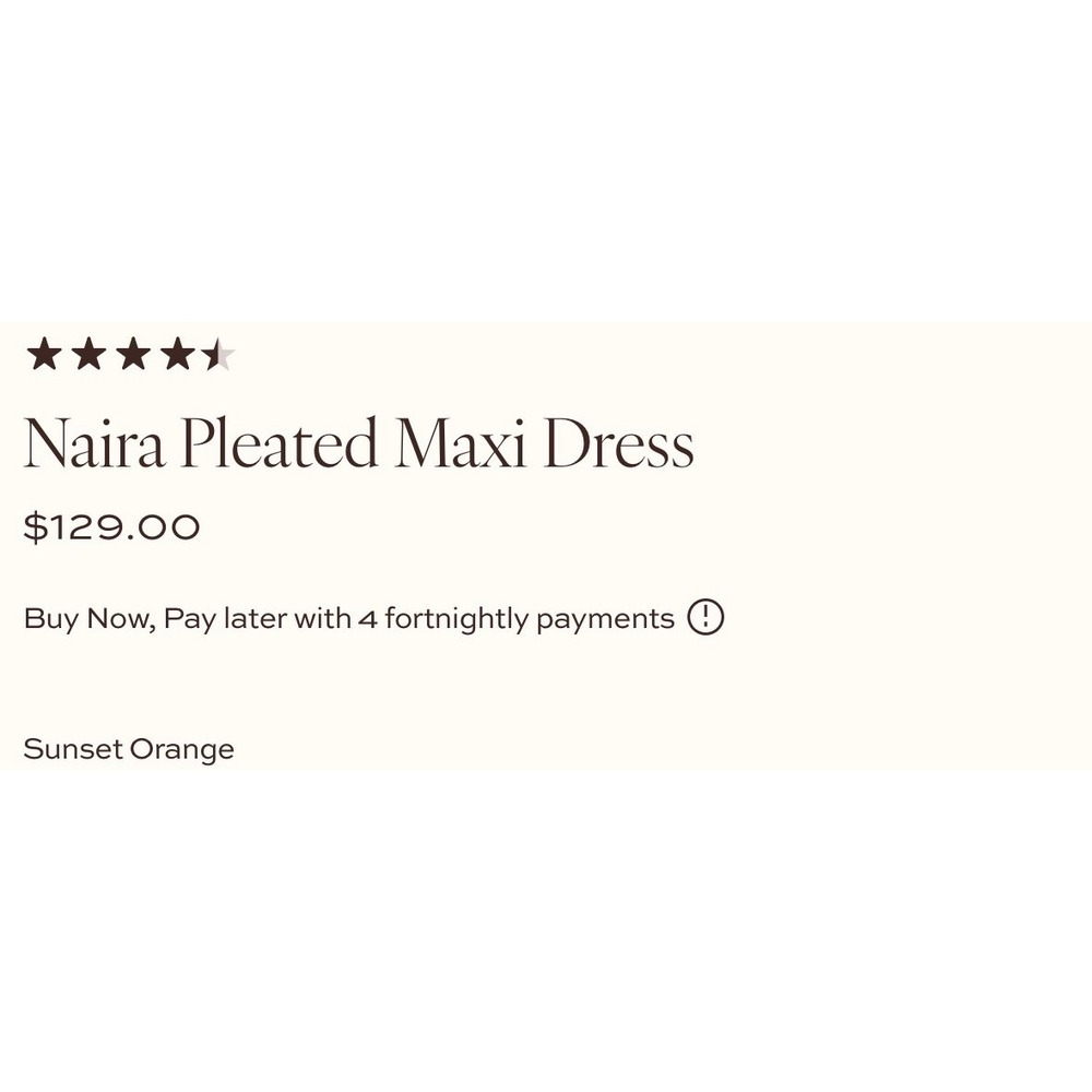 Petal + Pup Naira Pleated Maxi Dress Sunset Orange Satin V-Neck Size 6 US - Picture 4 of 11